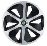 Cumpara ieftin Set 4 capace roti Roco Gri-Negru R17 pentru gama auto Skoda, Autohelix MSA