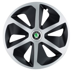 Set 4 capace roti Roco Gri-Negru R17 pentru gama auto Skoda