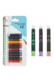 Cumpara ieftin Set cartușe de cerneală pentru stilouri, 12 bucăți, multicolore