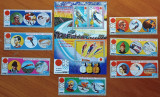 GUINEA ECUATORIAL &#039;&#039;OLIMPIADA SAPORO-72&#039;&#039;-set comp.7v.+COLITA D si Ned.stamp, Stampilat
