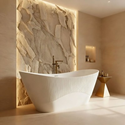 Cadă acrilică freestanding ATENA 170 foto