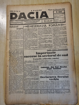 Dacia 13 februarie 1942-cronica lugojului,eugen ghica,caras,singapore a cazut foto