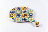 Platou din ceramică cu m&acirc;ner | losange