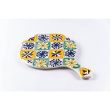 Platou din ceramică cu m&acirc;ner | losange