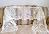 Perdeluta Vintage Brise-Bise dantelata din bumbac