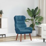 vidaXL Fotoliu de relaxare albastru 69 x 74 x 93 cm Catifea 42001886