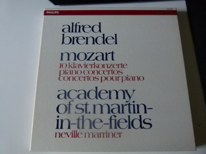 10 concerte pt. pian - Mozart, Alfred Brendel, Neville Marriner, 5 vinil