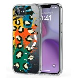 Husa pentru iphone 16e, atasare magnetica, magsafe, pattern skin 49, clear