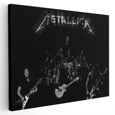 Tablou afis Metallica trupa rock 2300 Tablou canvas pe panza CU RAMA 80x120 cm foto