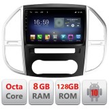 Navigatie Android Mercedes Vito W447 2016+ GPS LTE Octa Core 8GB RAM 128GB