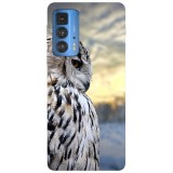 Husa compatibila cu Motorola Edge 20 Lite model Owl, Silicon, TPU, Viceversa, Transparent, Carcasa