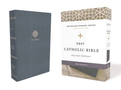 Nrsv, Catholic Bible, Journal Edition, Cloth Over Board, Blue, Comfort Print: Holy Bible foto