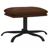 Cumpara ieftin Taburet, maro, 45x29,5x36 cm, piele ecologica lucioasa