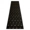 Modern GLOSS covor, traversa 409C 86 Cub stilat, glamour, art deco negru / aur, 60x200 cm