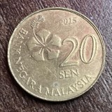 C50 - Moneda foarte veche - Malaezia - 20 sen - 2015