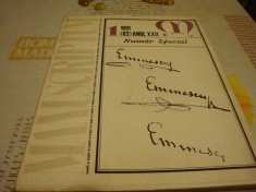 Manuscriptum nr 1 / 1991 - numar special Mihai Eminescu foto