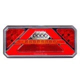 Lampa spate, stop LED dreapta AMiO RCL-02-R cu semnalizare dinamica, lumini pozitie, marsarier, stop si ceata, 10-30V DC, IP67, 236x104x40 mm