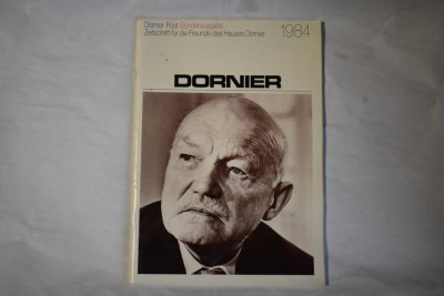Dornier Post Sonderausgabe 1984 revista/ carte aviatie foto