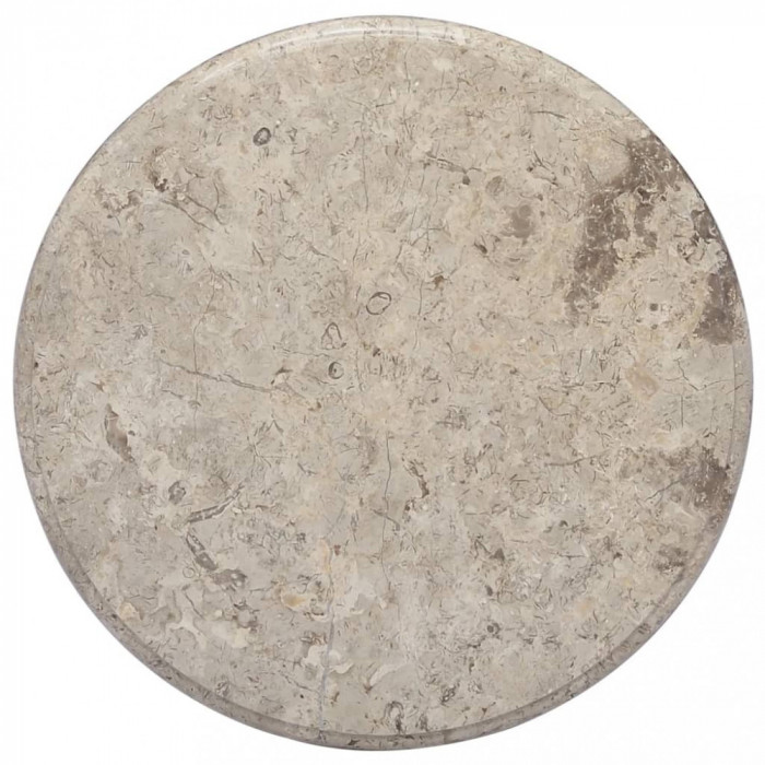 vidaXL Blat de masă, gri, &Oslash;50x2,5 cm, marmură