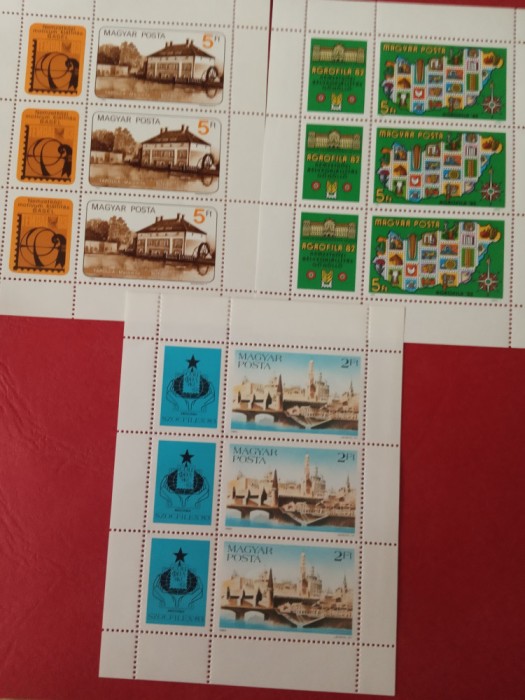 UNGARIA - 3 BLOCURI MNH