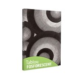 Tablou fosforescent Cercuri - 60 cm x 40 cm