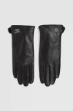 Karl Lagerfeld mănuși de piele culoarea negru, A4W33017