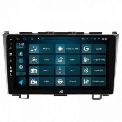 Navigatie Honda CRV (2006-2012) 4GB RAM Android 13 Quadcore DSP GPS Wi-FI Carplay Android Auto USB Bluetooth Waze Touchscreen 9 inch foto