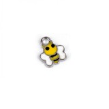 Pandantiv decorativ metalic 10 x 12 mm Albinuta, Crisalida