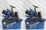 SET 2 Mulinete WindbBlade FOLK Feeder BLUE BL5000 8 rulmenti tambur Long Cast, Baracuda