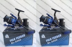 SET 2 Mulinete WindbBlade FOLK Feeder BLUE BL5000 8 rulmenti tambur Long Cast