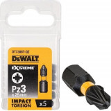 Cumpara ieftin Set 5 capete de torsiune PZ3 25mm DeWalt - DT7388T