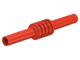 Adaptor Soclu Banană 4mm 32A 1kV 62.5mm Roșu Alamă