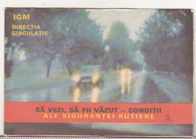 bnk cld Calendar de buzunar - 1989 - IGM Directia Circulatie foto