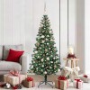 VidaXL Pom de Crăciun artificial pre-iluminat cu 300 LED Verde 180 cm 3396760
