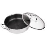 Cratita cu capac, 3.8 Litri, otel inoxidabil, Berlinger Haus, 28 cm, Silver Eternal Collection, BH 7447