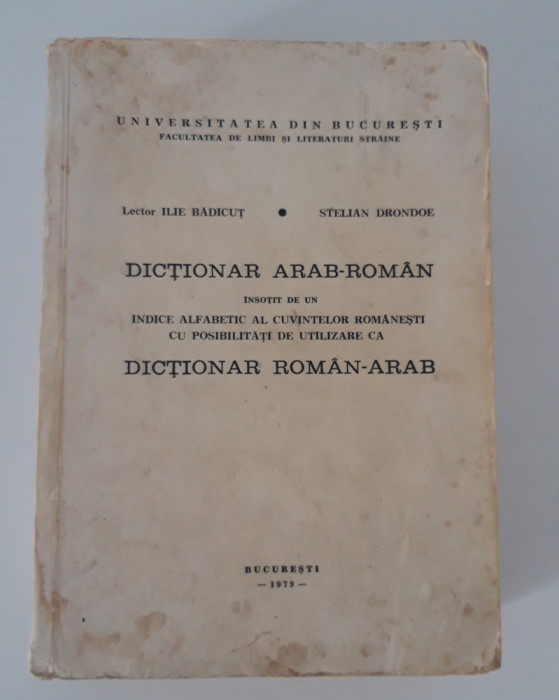 Ilie Badicut Dictionar arab-roman / roman-arab