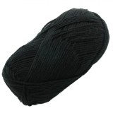Fir Tricotat Acrilic, Negru, 100g, Lungime 215m, Pentru Ace 4.0-5.0mm, Oem