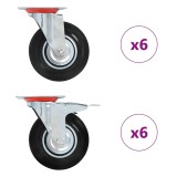 Cumpara ieftin Roti pivotante, 12 buc., 125 mm