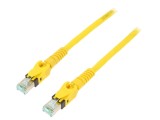 Patch cord S/FTP 6a litat Cu PUR galben 3m 27AWG Fire: 8