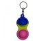 Jucarie antistres, Pop it, tip breloc, silicon, 8 cm, tricolor
