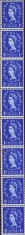 HST A2577N Lot 8 timbre 1 d Revenue Postage Queen Elisabeth II nefrancate