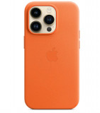 Cumpara ieftin Husa de telefon din piele pentru Apple iPhone 14 Pro cu MagSafe, Portocaliu, , , , , - SECOND