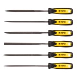 Set pile ac pentru metal Topex 150 mm, 6 piese, maner ergonomic
