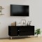 vidaXL Comodă TV, negru, 102x44,5x50 cm, lemn prelucrat