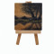 Pictura pe suport de lemn, Grey, 7.5 x 7.5 cm