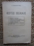 ORIENTARI BIBLIOLOGICE de N. GEORGESCU - TISTU , 1938
