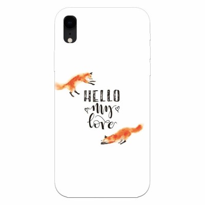 Husa silicon pentru Apple Iphone XR, Hello My Love foto