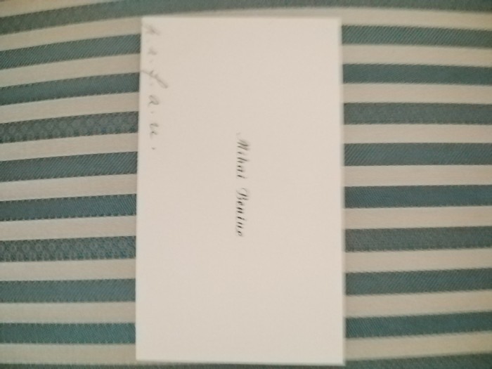 Carte de vizita Mihai Beniuc