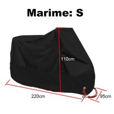 Husa Protectie Moto / Scuter marimea S, impermeabila, rezistenta la praf, negru foto