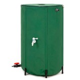 Rezervor apa ploaie pliabil 250L Sersimo PVC 1000D 2 robinete gradina